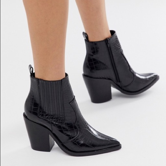 ASOS western ankle black boots - Picture 2 of 5
